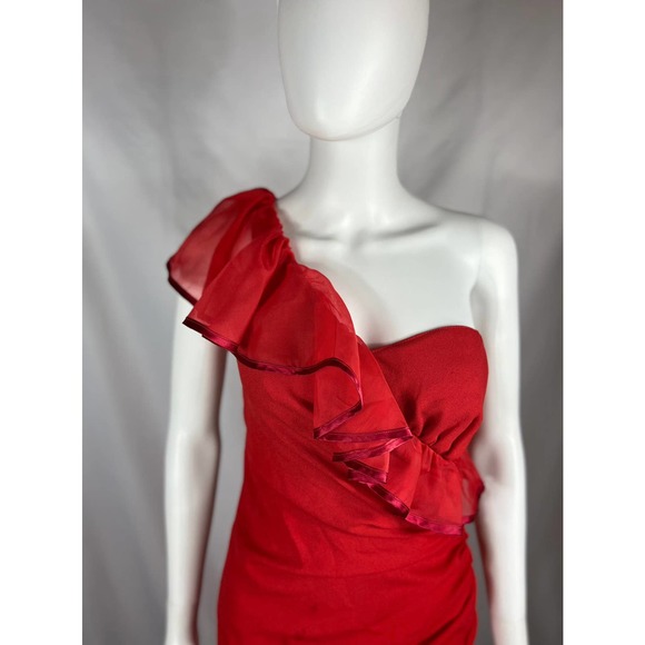 1990's Red Flaminco Dress - Picture 3 of 10